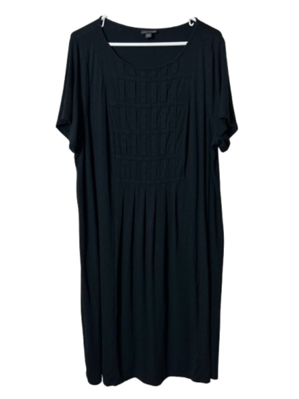 J. Jill wearever collection solid black casual dress womens plus 2X